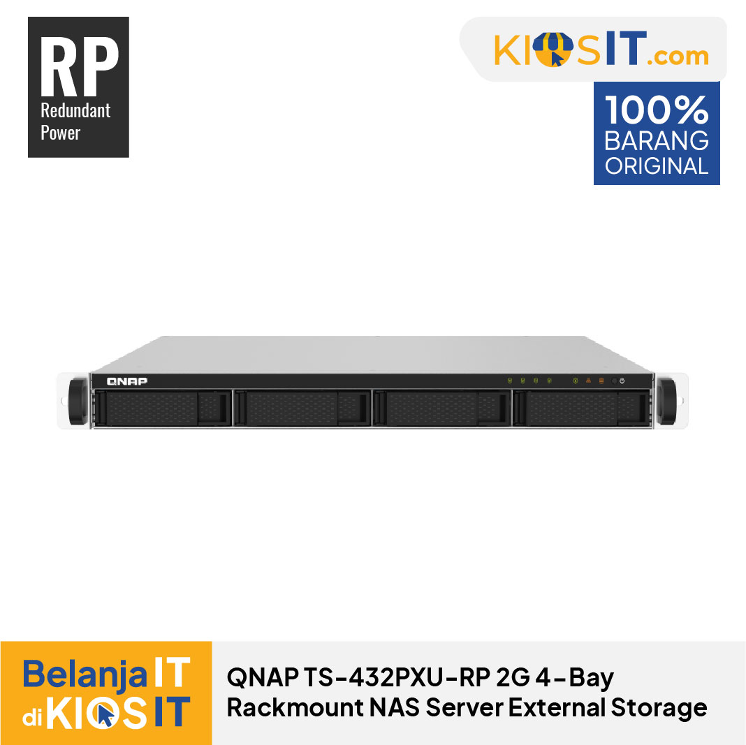 QNAP TS-432PXU-RP 2G 4-Bay Rackmount NAS Server External Storage