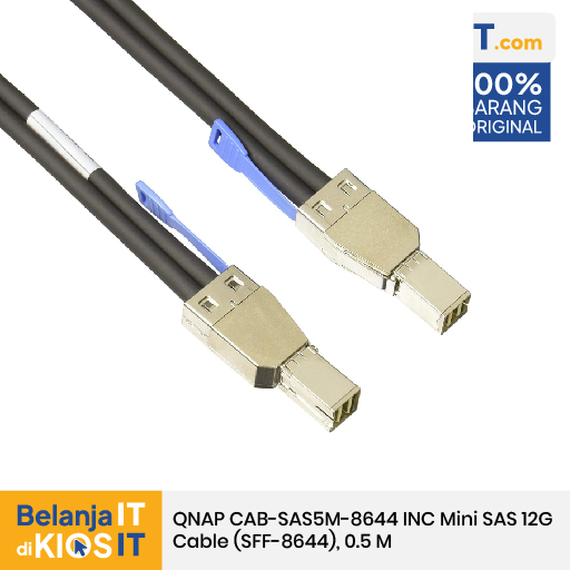QNAP Mini SAS Cable 0.5M SFF-8644 - CAB-SAS05M-8644