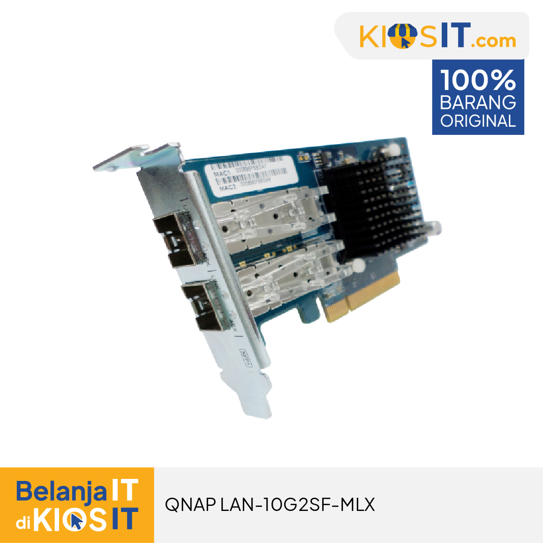 QNAP LAN-10G2SF-MLX DUAL-PORT 10GBE SFP plus NETWORK EXPANSION CARD