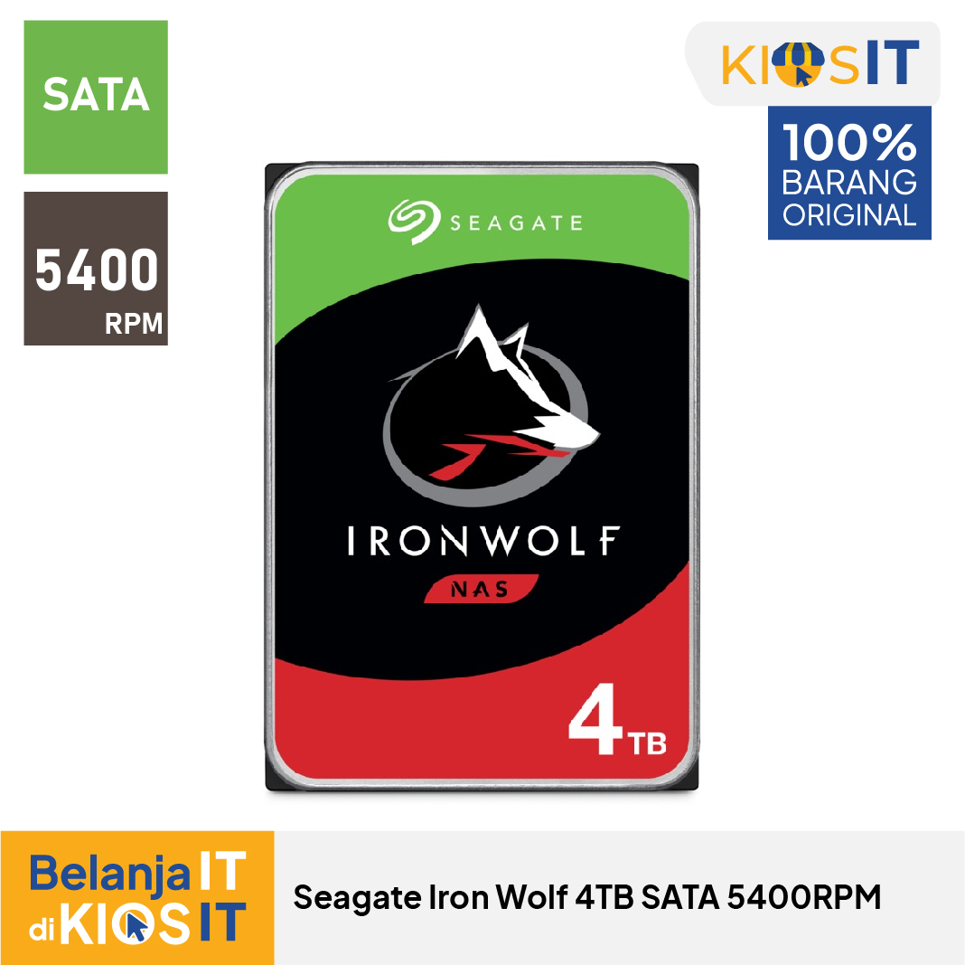 Seagate IronWolf HDD - Harddisk NAS Iron Wolf 4TB SATA 5400RPM