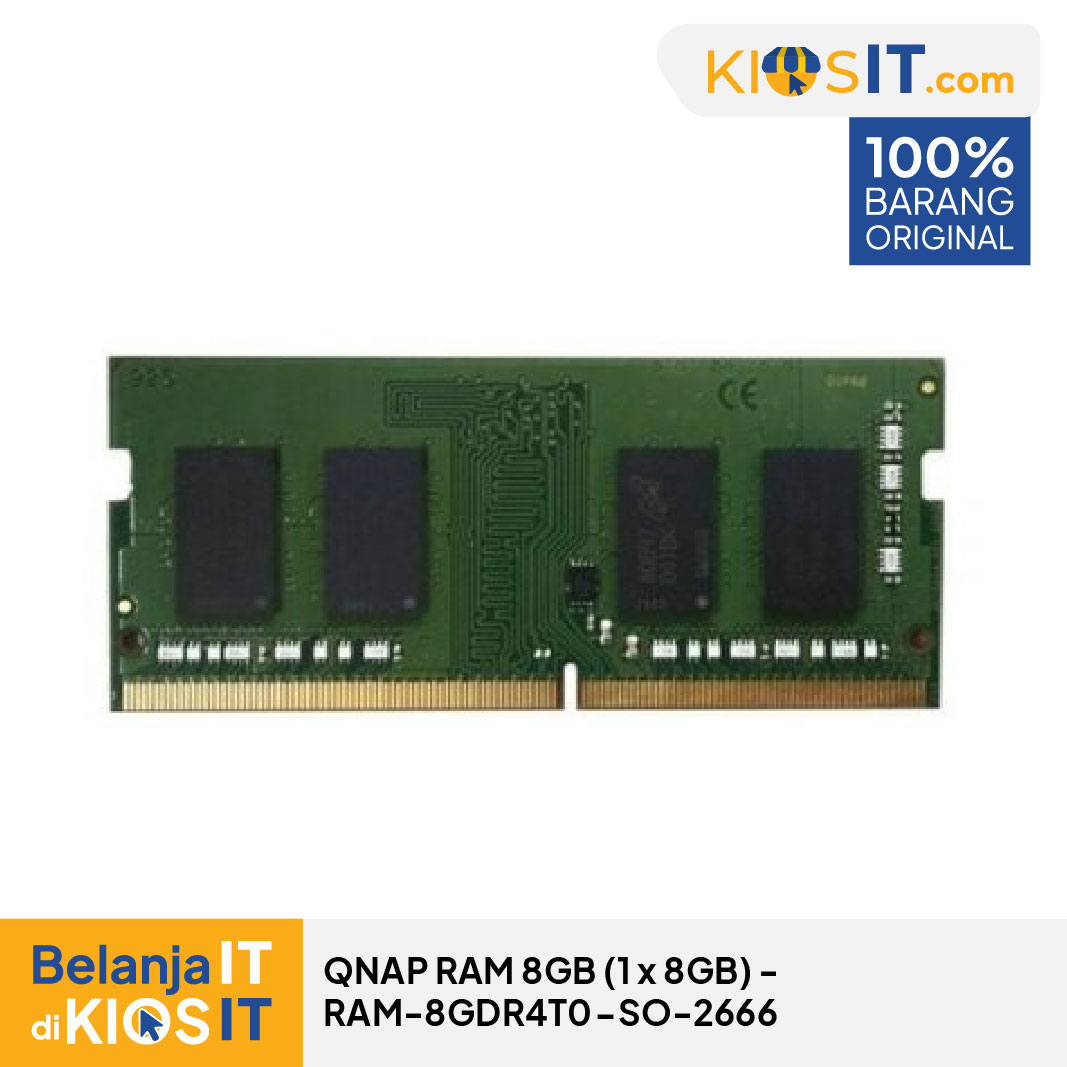 QNAP RAM 8 GB DDR4 SODIMM - RAM-8GDR4T0-SO-2666