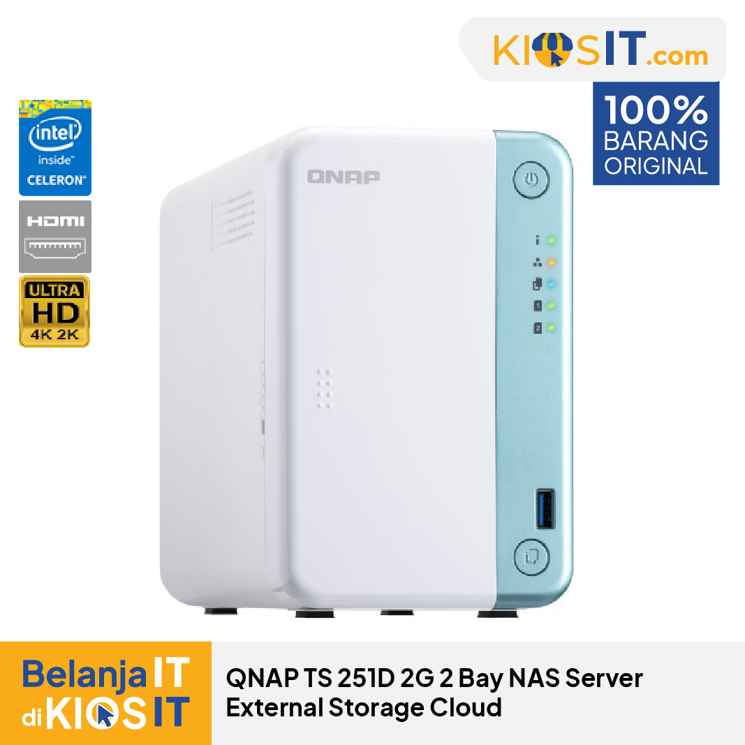QNAP TS-251D-2G 2BAY Network Attached Storage